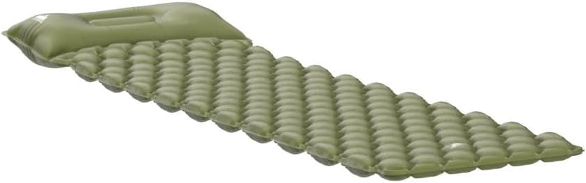Camping Sleeping Mat – Ultralight Inflatable, Built‑In Pillow, Compact, 190×58×5 cm, Forest Green