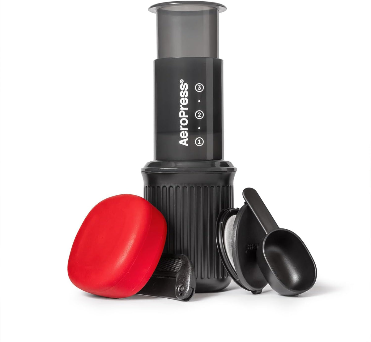 AeroPress Extra Small Portable 3‑in‑1 Coffee System (Travel, Hiking & Camping)