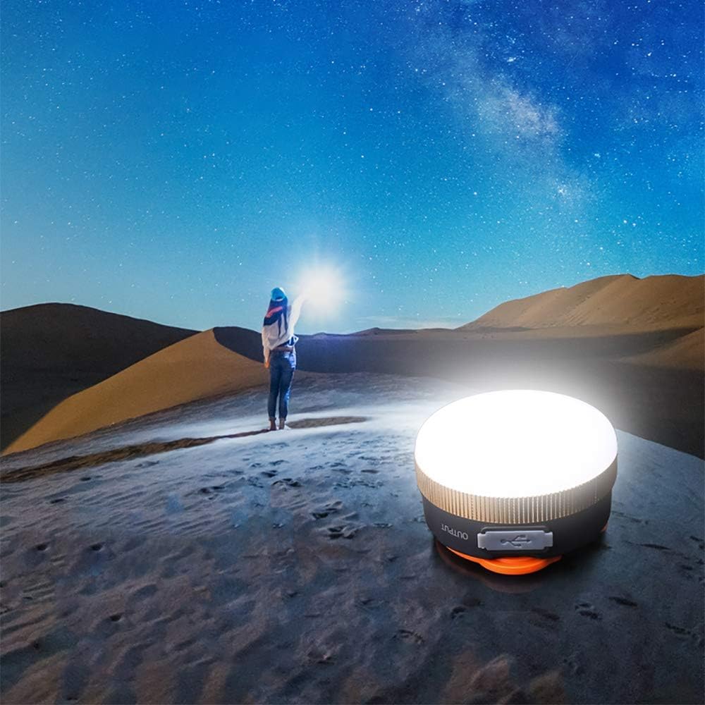 Camping Lamp – 4 Modes, Magnetic Base, 1300 mAh, Power Bank Function, Lightweight & Durable