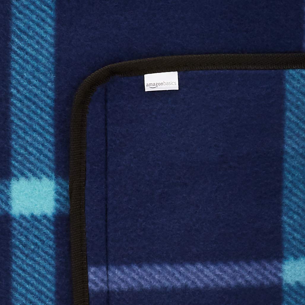 Outdoor Picnic Blanket – Waterproof Backing, Dark Blue, 200 × 200 cm, Foldable & Portable