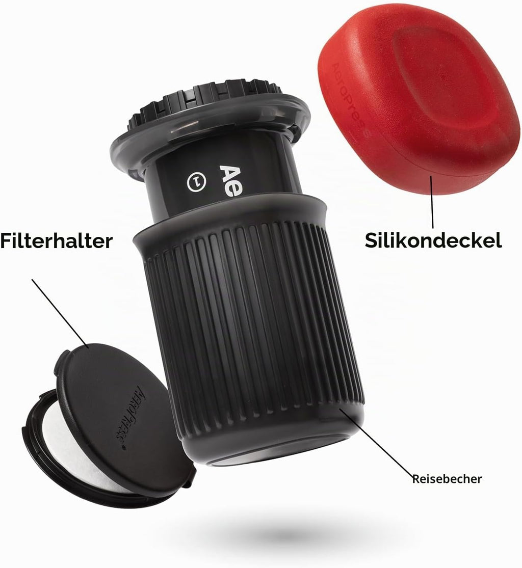 AeroPress Extra Small Portable 3‑in‑1 Coffee System (Travel, Hiking & Camping)