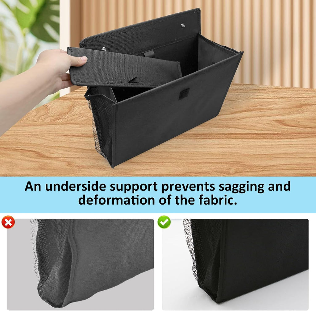 Pack of 2 Motorhome Organisers – Self‑Adhesive, No Drilling, Foldable Hanging Shelf with Large Pockets