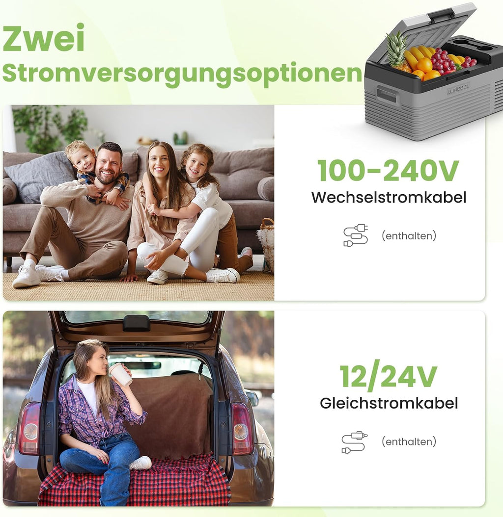 15L Portable Compressor Fridge for Camping & Vanlife