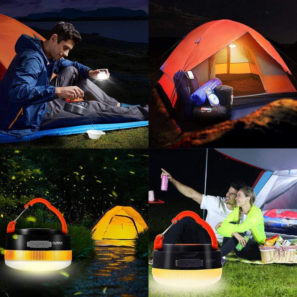 Camping Lamp – 4 Modes, Magnetic Base, 1300 mAh, Power Bank Function, Lightweight & Durable