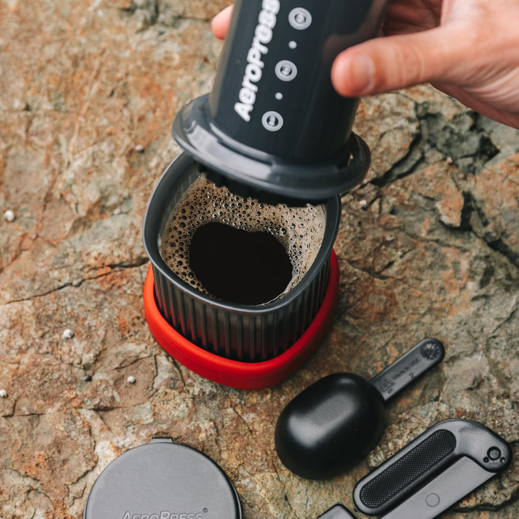 AeroPress Extra Small Portable 3‑in‑1 Coffee System (Travel, Hiking & Camping)
