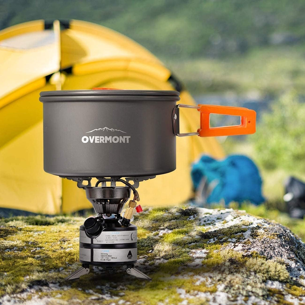 Camping Cookware Set – 14‑Piece Aluminium Outdoor Cooking Pot, Frying Pan & Teapot Kit with Tableware