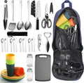 Camping Cooking Utensils Set – Essential Outdoor Accessories with Cutlery, Plates & Cups