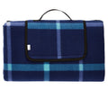 Outdoor Picnic Blanket – Waterproof Backing, Dark Blue, 200 × 200 cm, Foldable & Portable