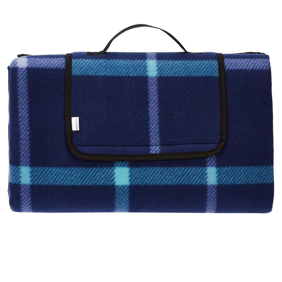 Outdoor Picnic Blanket – Waterproof Backing, Dark Blue, 200 × 200 cm, Foldable & Portable