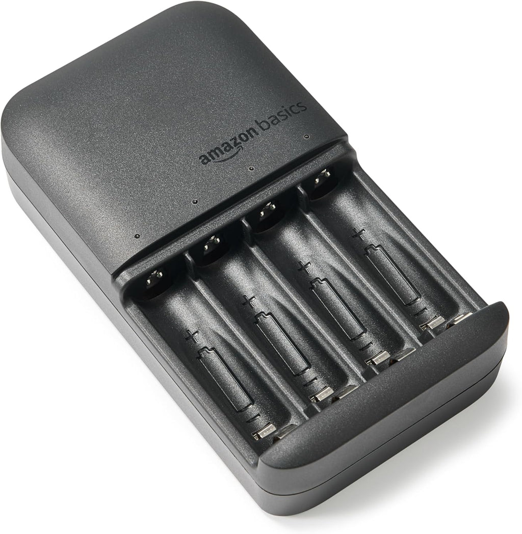 Rechargeable NiMH Batteries + Charger – 4 AA (2000 mAh) & 4 AAA (800 mAh), EU Plug, 8‑Pack
