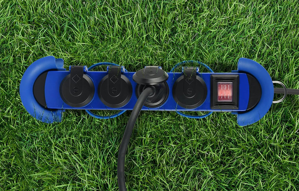 Professional Outdoor Power Strip – CEE Plug, 4 IP44 Schuko Sockets, 3 m H07RN‑F 3G1.5 Rubber Cable